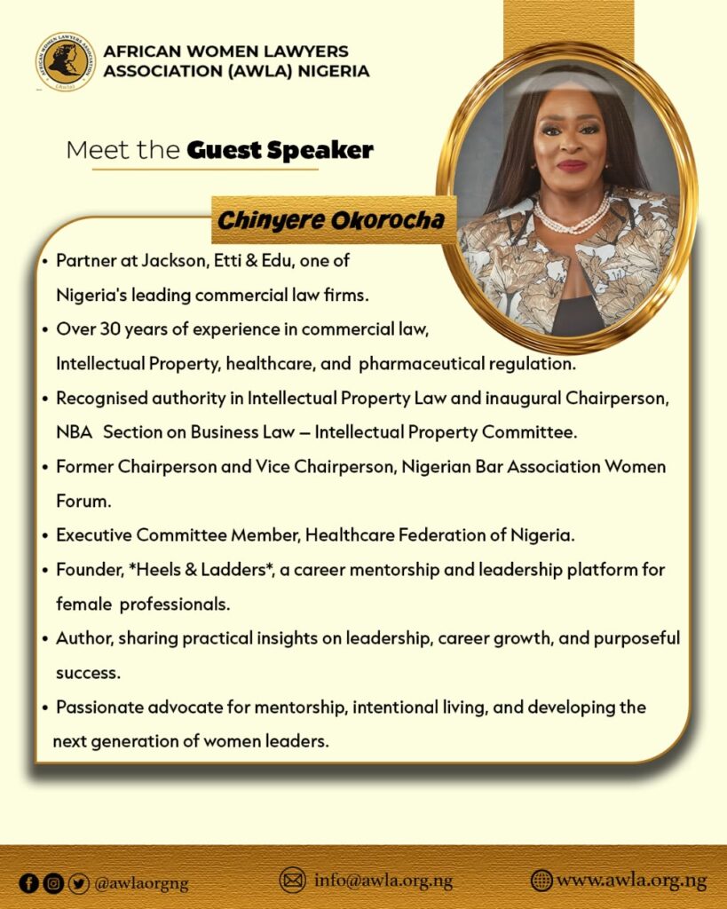 AWLA Nigeria Parley 2026: Meet The Guest Speaker, Chinyere Okorocha