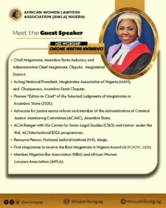AWLA Nigeria Parley 2026: Meet The Guest Speaker, His Worship Onome Martha Nwankwo