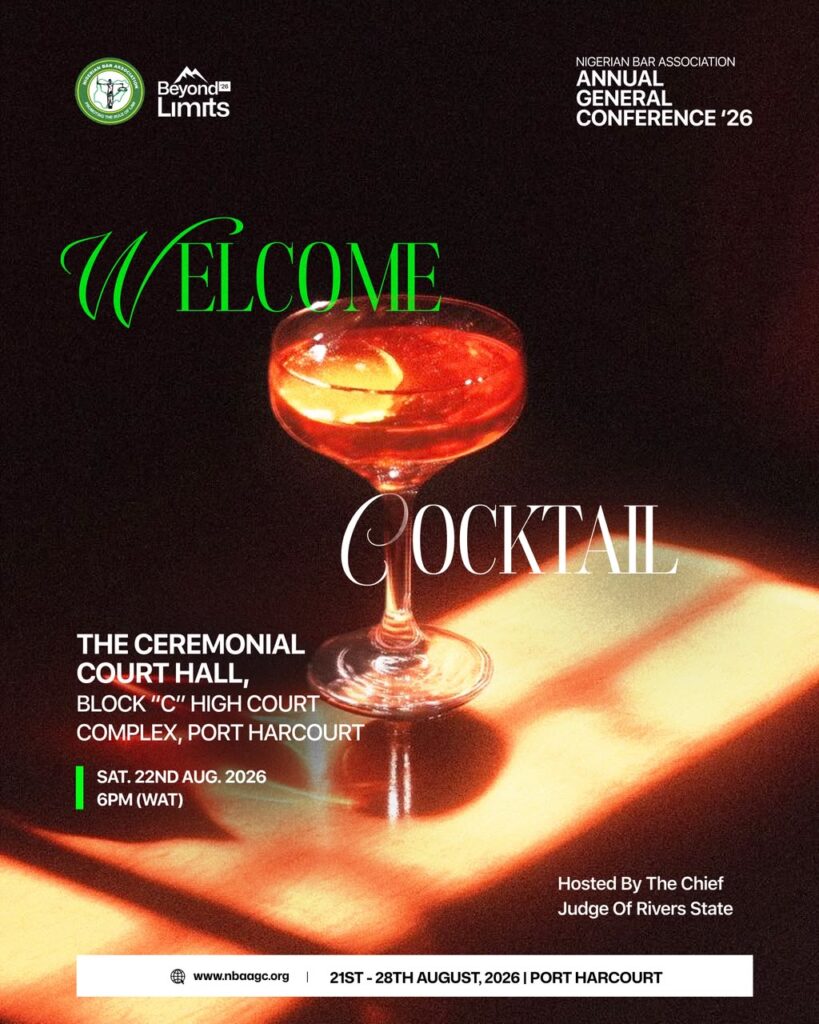 Chief Judge of Rivers State to Host NBA–AGC 2026 Welcome Cocktail