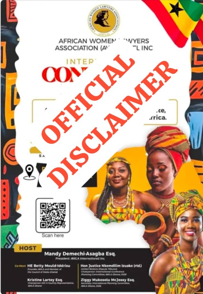 AWLA Nigeria Disowns Purported 2026 International Conference in Accra, Warns Public Against Fraudulent Solicitations