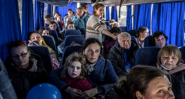 Ukraine displaced residents
