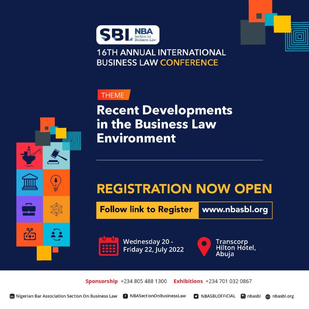 THE 16TH ANNUAL INTERNATIONAL BUSINESS LAW CONFERENCE – REGISTRATION NOW OPEN