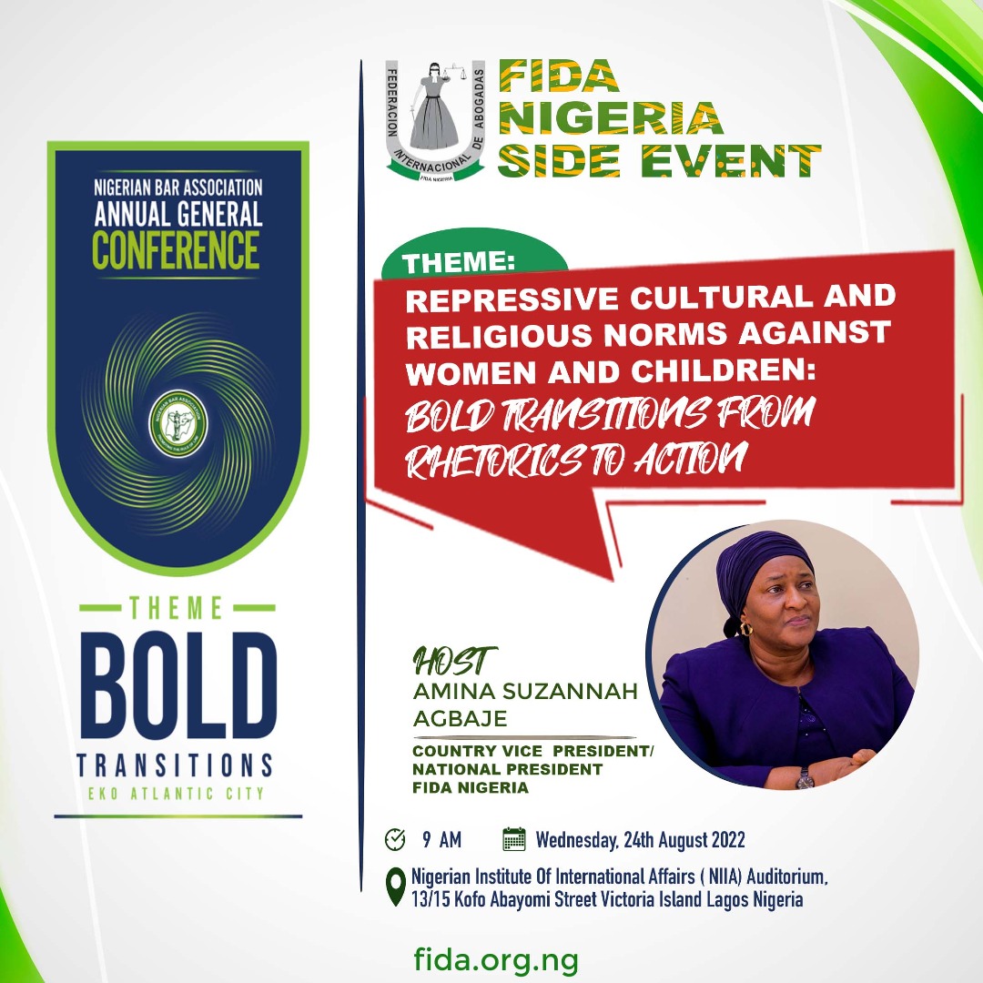 FIDA NIGERIA SIDE EVENT TO HOLD DURING NBA-AGC