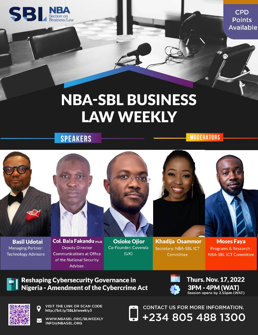NBA Section on Business Law Organizes Webinar on Cybersecurity