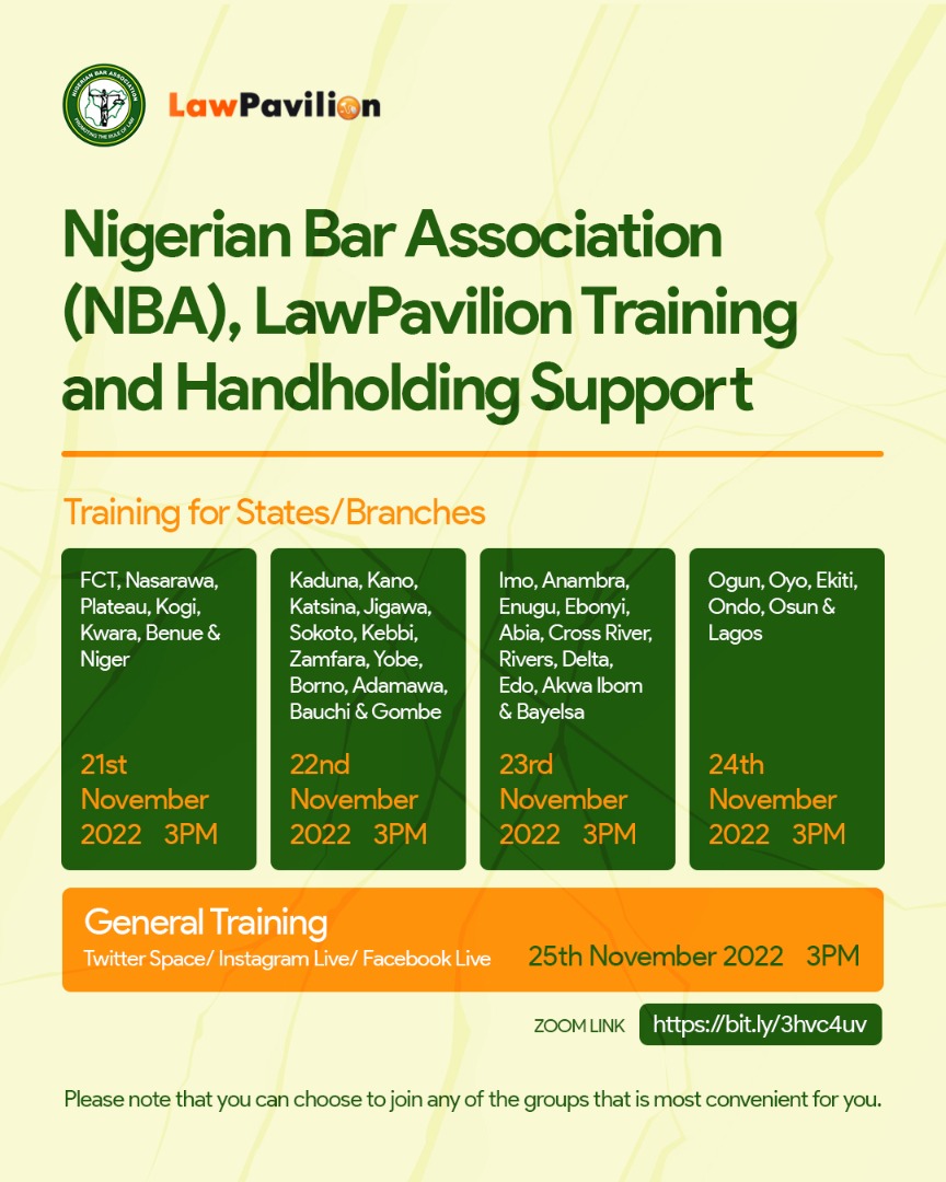 NBA-LAWPAVILION PRIMSOL ORGANISES HANDHOLDING SESSIONS FOR YOUNG LAWYERS