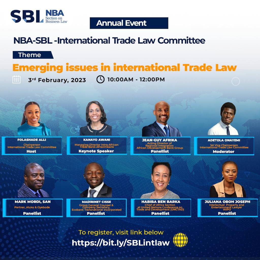 NBA-SBL International Trade Law Committee Organises Webinar on Emerging Issues in International Trade Law