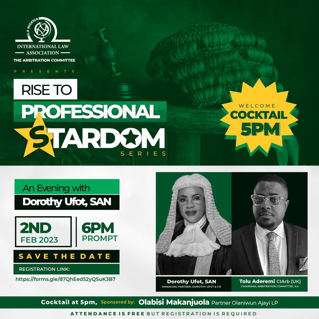 The ILA, ARBITRATION COMMITTEE PRESENTS ITS RISE TO PROFESSIONAL STARDOM SERIES (RPSS)