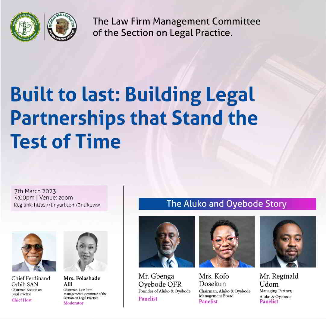 The Law Firm Management Committee of the Section on Legal Practice Organizes Webinar on Building Legal Partnerships that Stand the Test of Time