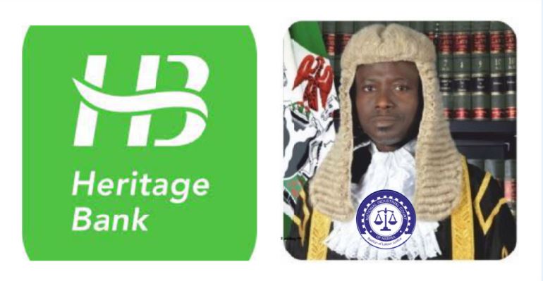 justice arowosegbe heritage bank abuja